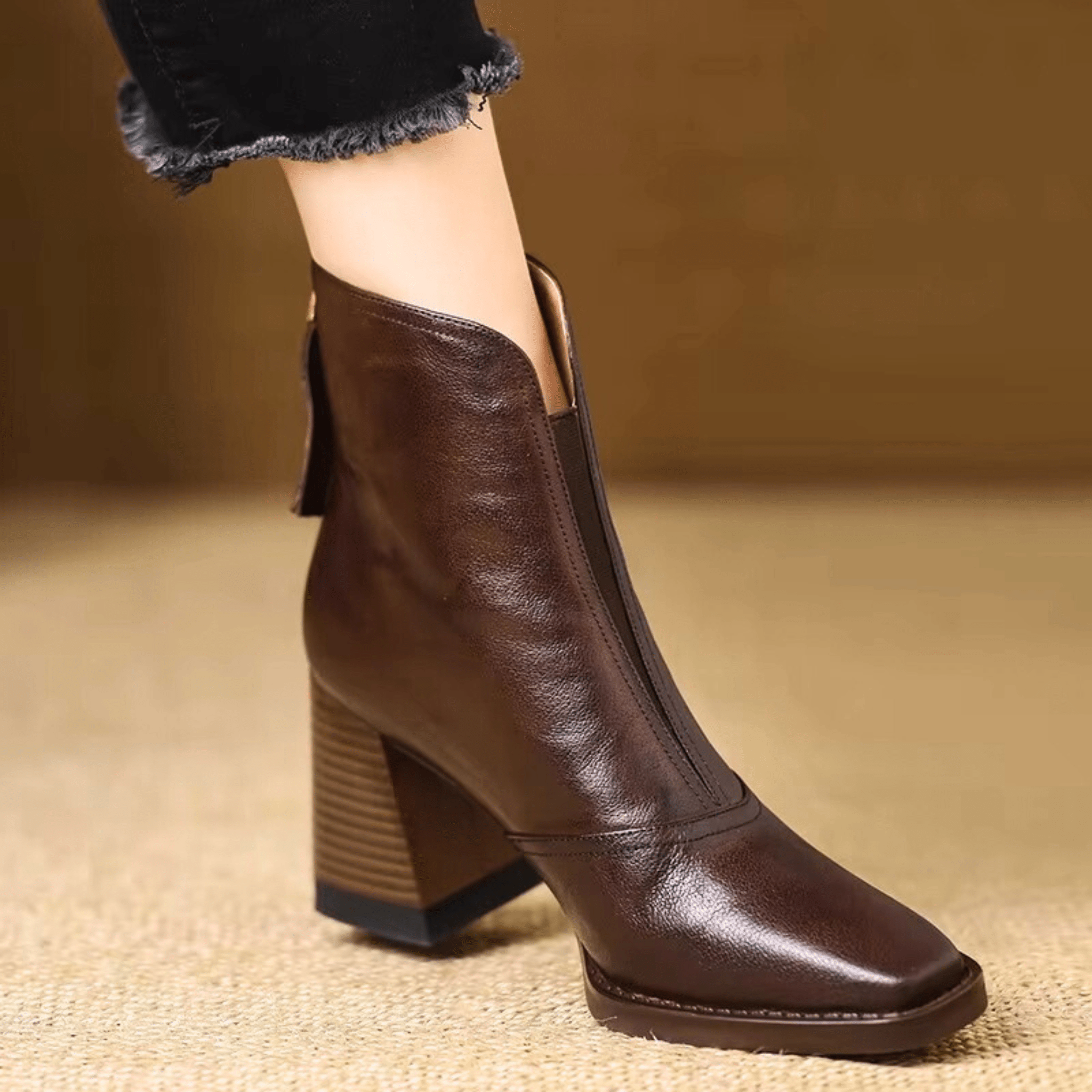 Claudia - Bottines de luxe à talon moyen